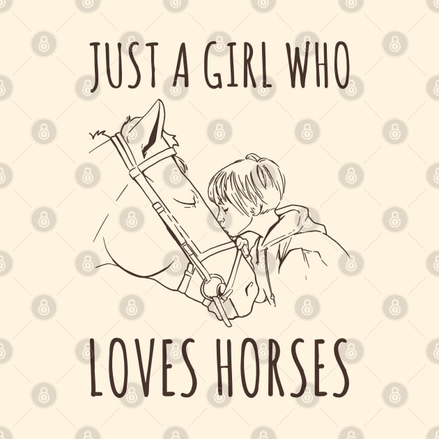Just A Girl Who Loves Horses by OnepixArt