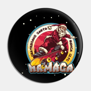 Skateboard Santa Hamaga t-shirt Pin