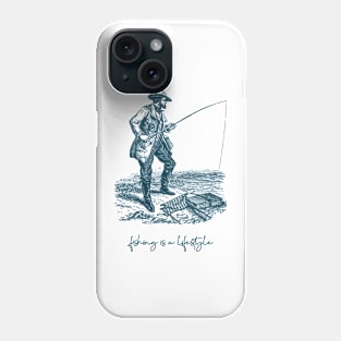 Fishing is a Lifestyle Vintage Phone Case