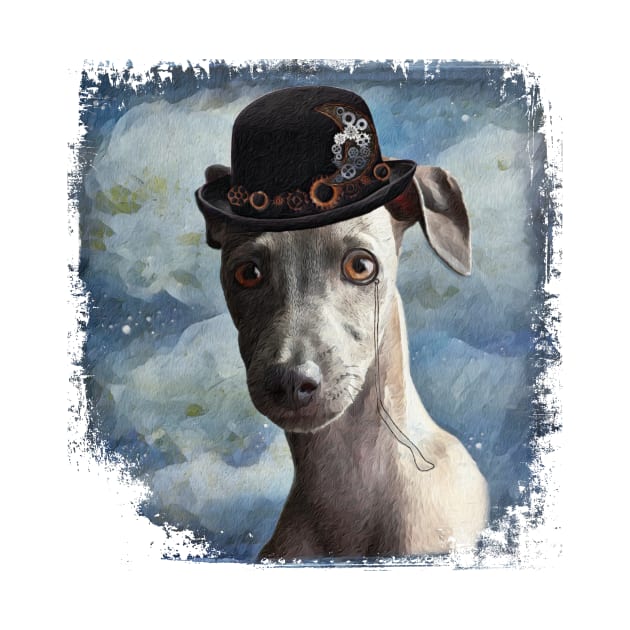 Steampunk Greyhound Puppy by PhotoArts