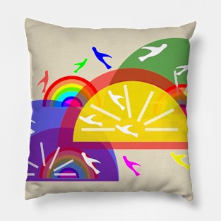 Sunshine & Rainbow Pillow