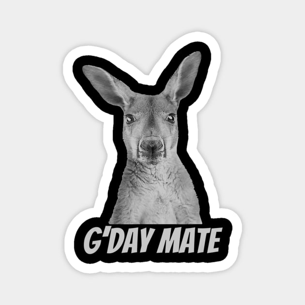 GDay Mate  Australian Kangaroo Magnet by daylightpombo3