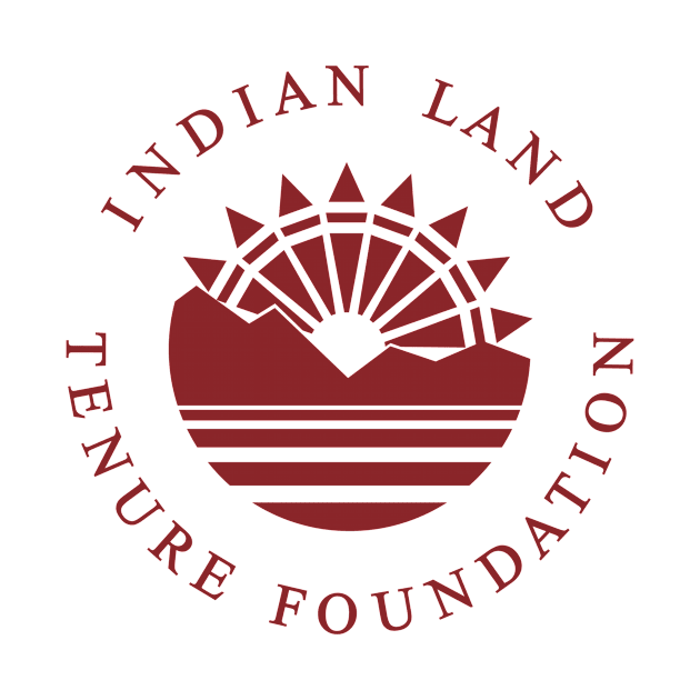 ILTF Large Logo White by Indian Lands in Indian Hands