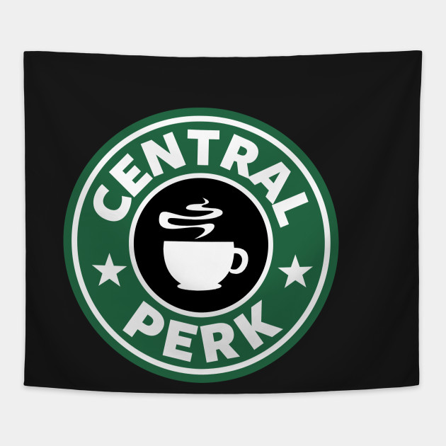 Friends Central Perk Starbucks Logo Friends Tapestry Teepublic You can download in.ai,.eps,.cdr,.svg,.png formats. friends central perk starbucks logo