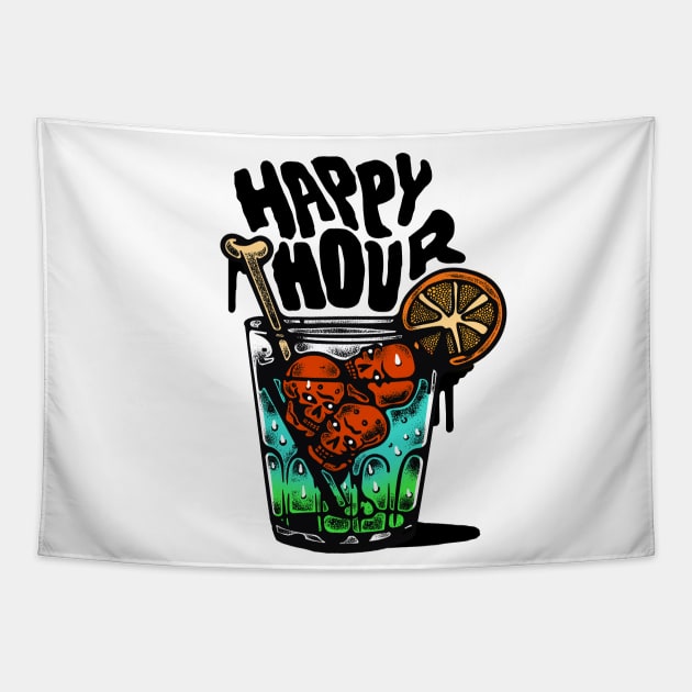 Happy Hour Tapestry by adriansantana_cruz