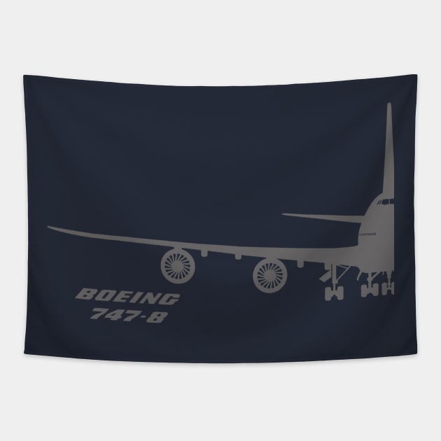 747-8 front view Tapestry by Caravele