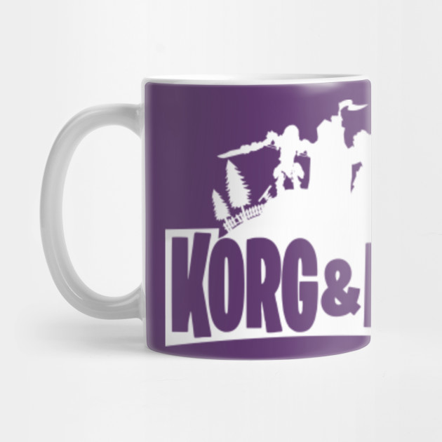 Korg Miek Fortnite Avengers Endgame Mash Up White Korg And - korg miek fortnite avengers endgame mash up white mug