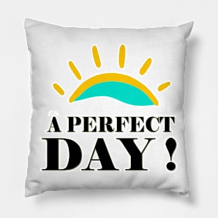 A-PERFECT-DAY-BLU-YELLOW-SUN Pillow