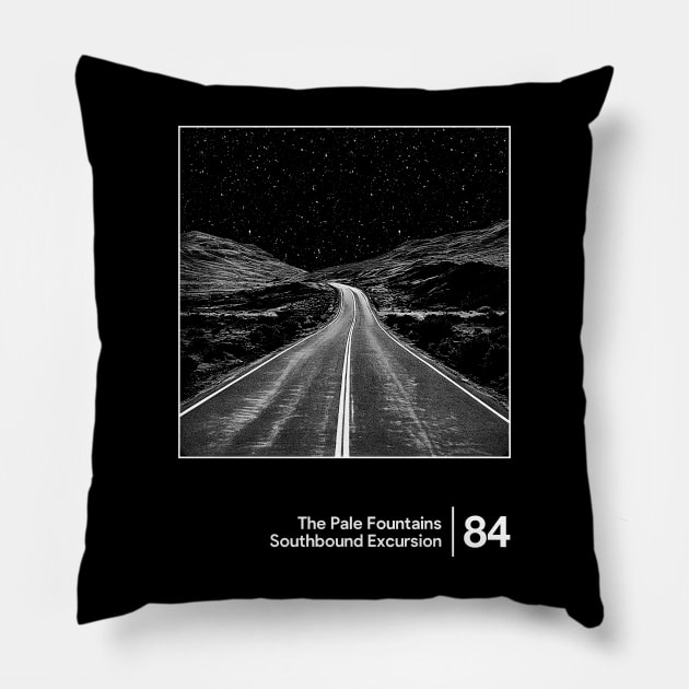 The Pale Fountains - Minimal Style Graphic Artwork Design Pillow by saudade