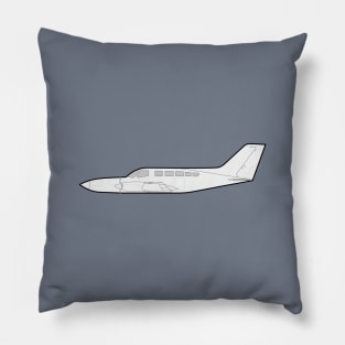 Cessna 402 Utiliner / Businessliner - Corporate Transport Commuter Airplane Pillow