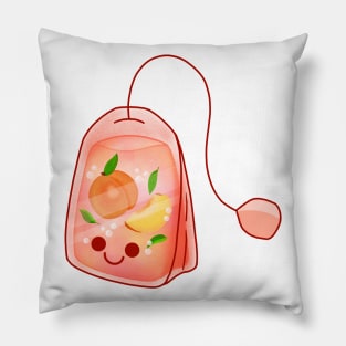 Cute Peach Tea Bag Pillow