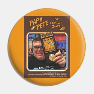 Papa Pete - Box Art Design Pin