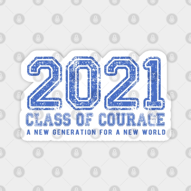 2021 Class of Courage in Blue Magnet by Jitterfly