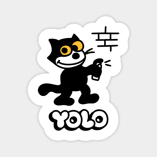 Yolo Cat Magnet by SEXY RECORDS