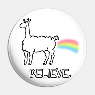 Llamacorn! Pin