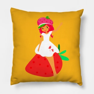 strawberry girl Pillow