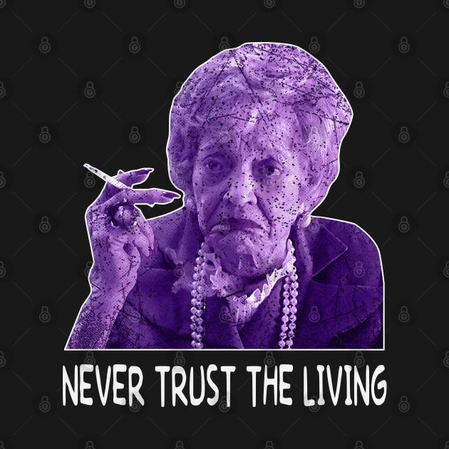 Cute Art Never Trust The Living Quotes by Black Demon Bear