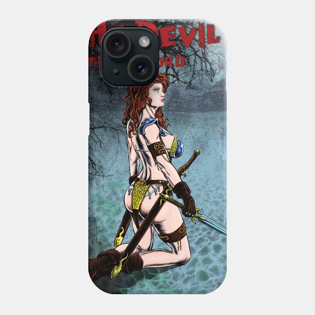 Red Sonja Phone Case by MontisEcho