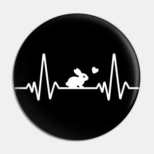 Rabbit Heartbeat Pin