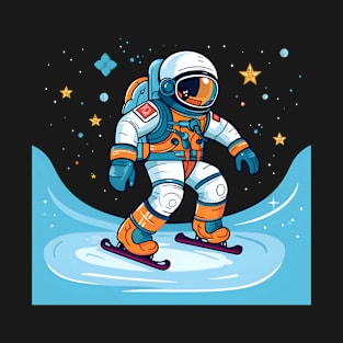 Figure Skating Shirt | Astronaut As A Figure Skater T-Shirt