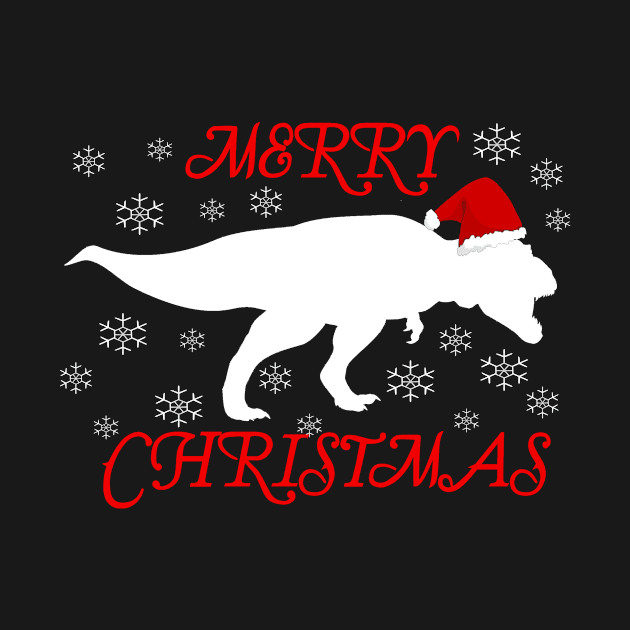 t rex christmas by othmane4