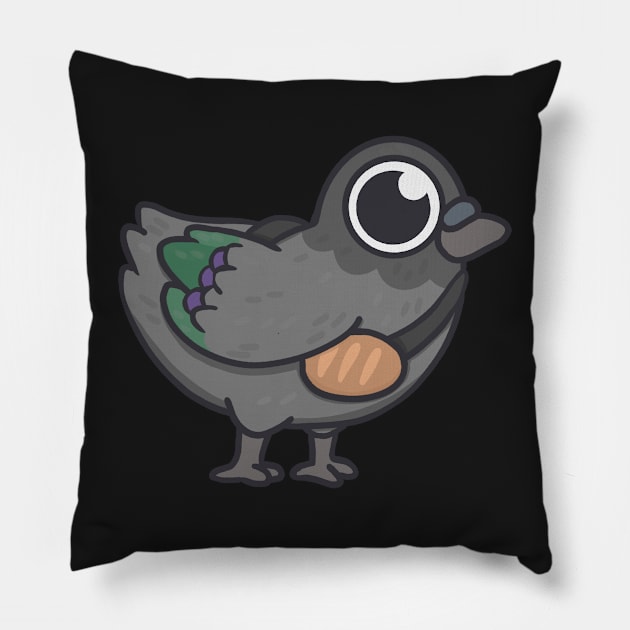 Pidgin with bread bag Pillow by IcyBubblegum