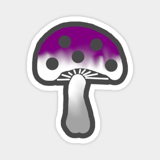 Ace Pride Mushroom Magnet