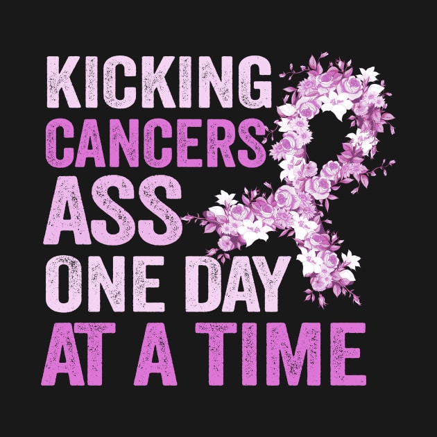 Kicking Cancers Ass One Day At A Time by TheDesignDepot