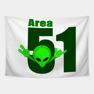 Alien area 51 Tapestry