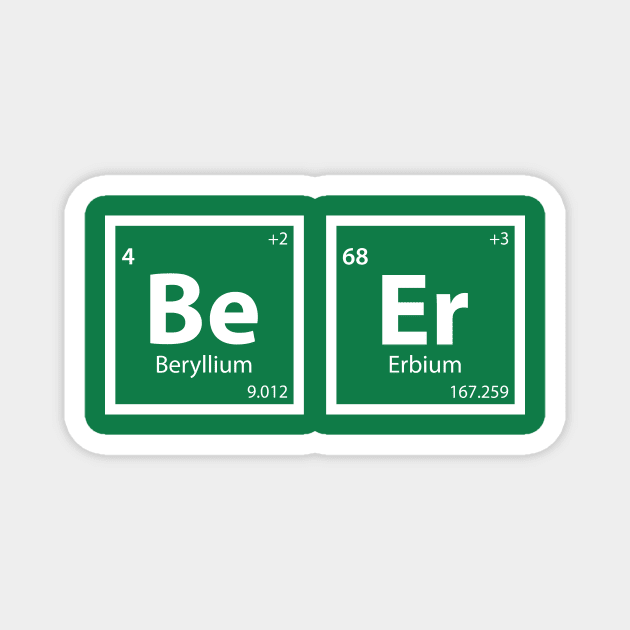 Beer (Be-Er) Periodic Table Magnet by n23tees