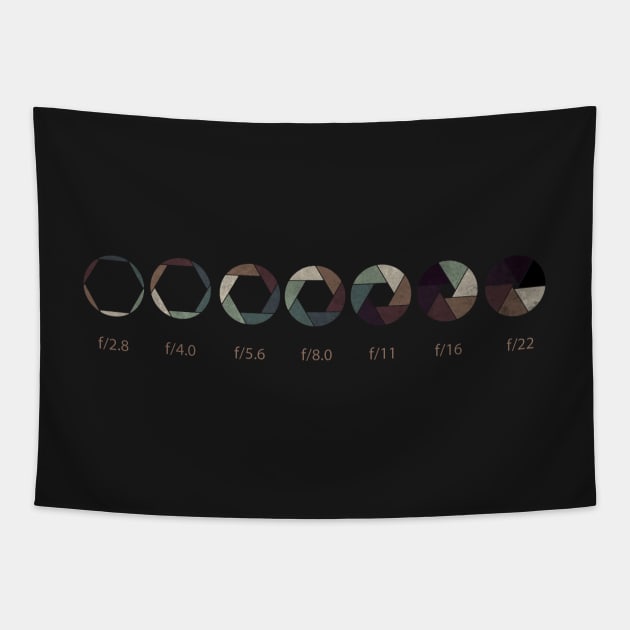 Aperture photography lens camera Tapestry by Quentin1984