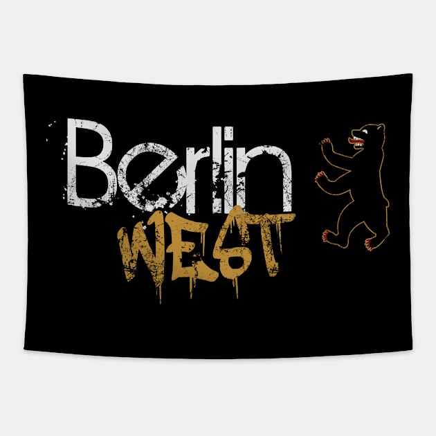 Berlin Capital Bear Souvenir Germany Tapestry by MrTeee