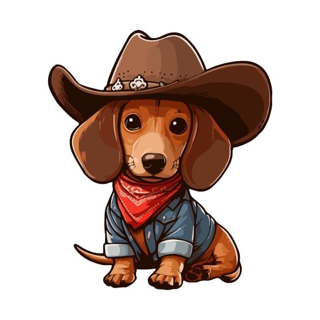Tiny Sheriff Doxie by BarkandStick