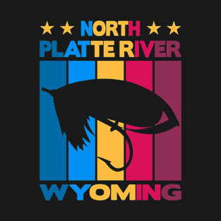 North Platte River Wyoming Fly Fishing T-Shirt