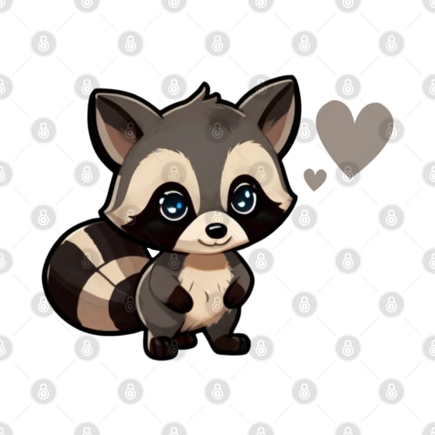 Raccoon chibi by fanmics