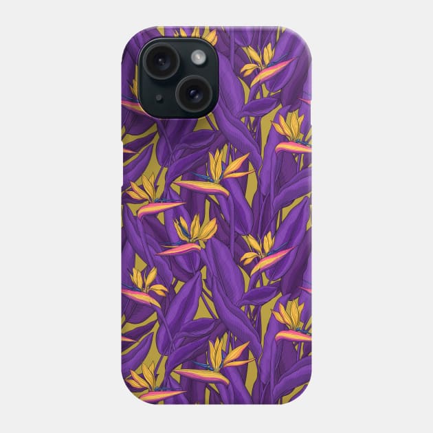 Bird of paradise garden 3 Phone Case by katerinamk