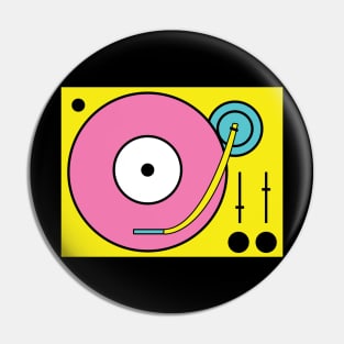 80s 90s Nostalgia DJ Deck Pin