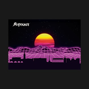 Bordeaux Outrun Neon Nights T-Shirt