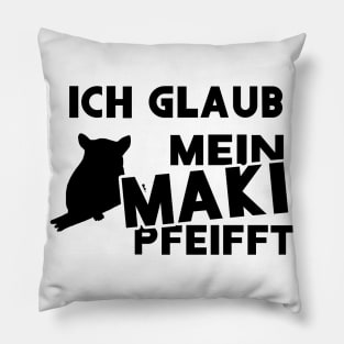 Maki Spruch Kuscheltier Bananen Chill Schlaf Pillow