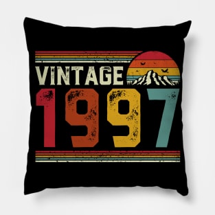 Vintage 1997 Birthday Gift Retro Style Pillow