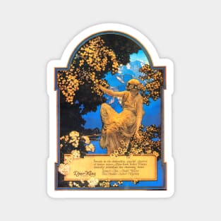 Advertisement for Djer-Kiss Toilet Water, 1917 by Maxfield Parrish Magnet