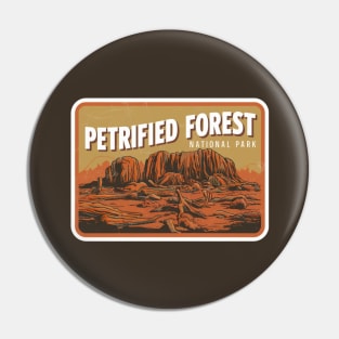 Petrified Forest National Park Vintage Emblem Pin