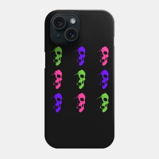 Skull 3x3 - Lime/Purple/Pink Phone Case