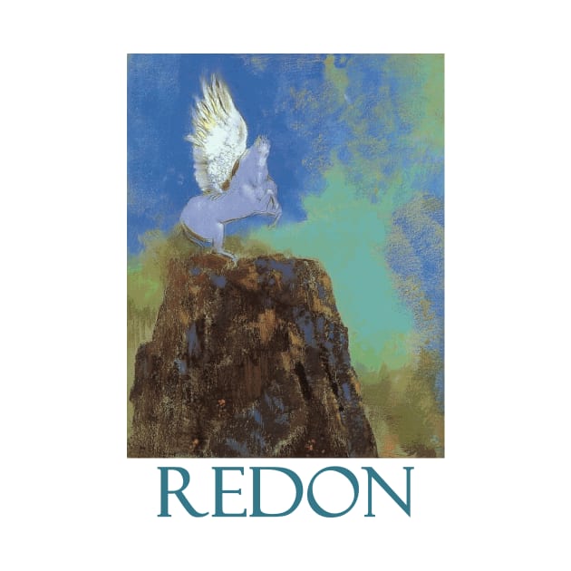 White Pegasus by Odilon Redon by Naves