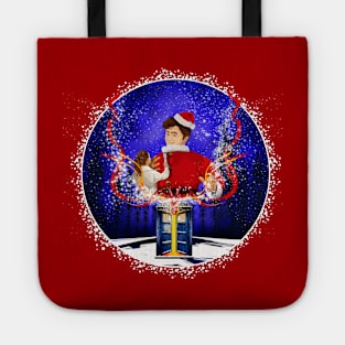 10th Doctor celebrate christmas Tote