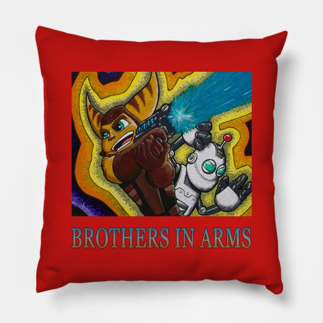 Ratchet & Clank Pillow by sapanaentertainment