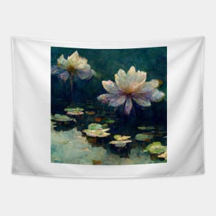 Waterlilies on the pond II Tapestry