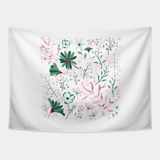 Green Fantasy Garden Tapestry