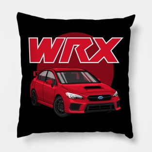 wrx red Pillow