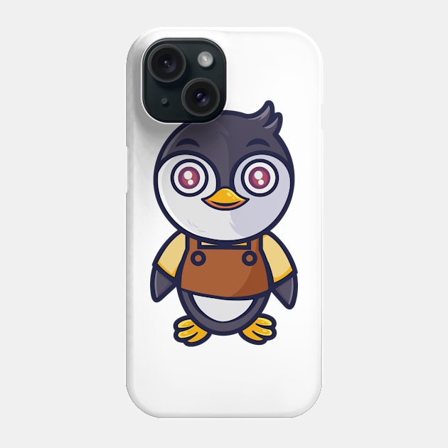 Little penguin barbershop Phone Case by onama.std